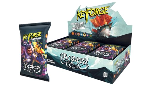 KeyForge: Discovery – Display mit 12 Archon Decks, neues Set von Richard Garfield, einfache Regeln, perfekte Einführung ins KeyForge-Universum, ELZNIR GAMES, deutsch von ELZNIR GAMES