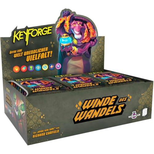 ELZNIR GAMES KeyForge: Winde des Wandels – Display (12 Archon Decks), Sammelkartenspiel von Richard Garfield, Neue Token-Kreaturen & Fraktionen, für Sammler & Turniere von ELZNIR GAMES