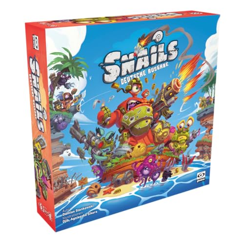 Snails: Das Brettspiel – Taktisches Miniaturen-Spiel mit verrückten Schnecken, Aktions-Programmierung & skurrilem Schlachtfeld – Deutsch, 2–4 Spieler, ab 10 Jahren – ELZNIR GAMES von ELZNIR GAMES
