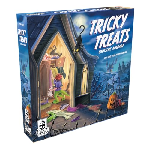 Tricky Treats – Lustiges Familienspiel zu Halloween mit transparenten Kostümkarten & Set Collection – Für 2–4 Spieler ab 8 Jahren – Deutsch – ELZNIR GAMES Tricky Treats – Lustiges Familienspiel zu Halloween mit transparenten Kostümkarten & Set Collection – Für 2–4 Spieler ab 8 Jahren – Deutsch – ELZNIR GAMES von ELZNIR GAMES