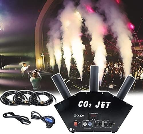 3 Köpfe CO2 Jet Nebelmaschine, CO2-Kanone Nebel-Rauch-Maschine, DMX Control Air Spalte Rauch Maschine, für Bühnenshows von ELzEy