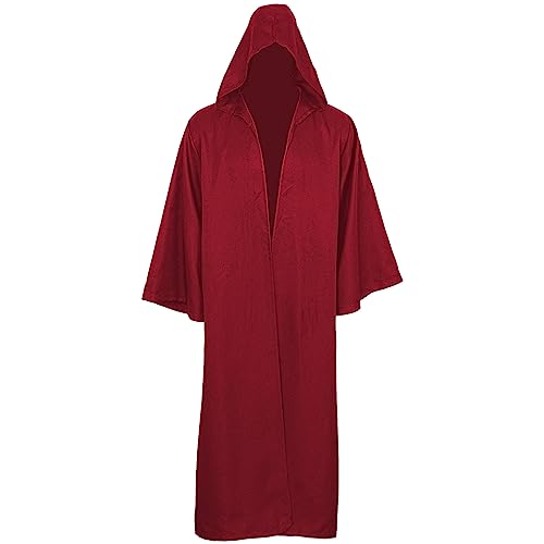 EMATOP Unisex Umhang mit Kapuze Mittelalter Vampir Kostüm Erwachsene Karneval Halloween Kostüm Cosplay Gothic Mantel Einfarbig Lang Kapuzenumhang Vintage Festliche Cape für Herren Damen EMATOP Unisex Umhang mit Kapuze Mittelalter Vampir Kostüm Erwachsene Karneval Halloween Kostüm Cosplay Gothic Mantel Einfarbig Lang Kapuzenumhang Vintage Festliche Cape für Herren Damen von EMATOP