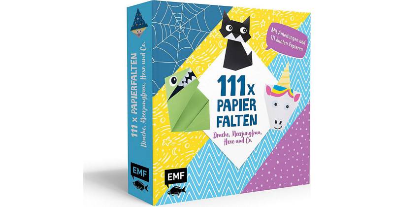 Buch - 111 x Papierfalten - Drache, Meerjungfrau, Hexe und Co. von EMF Edition Michael Fischer