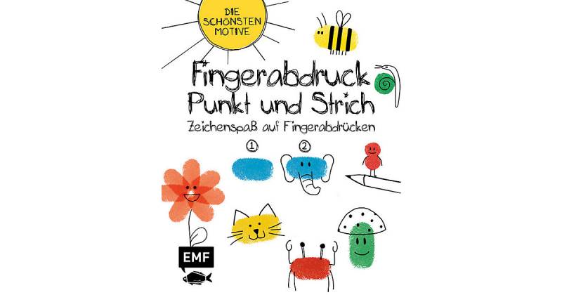 Buch - Fingerabdruck, Punkt und Strich: Zeichenspaß auf Fingerabdrücken von EMF Edition Michael Fischer