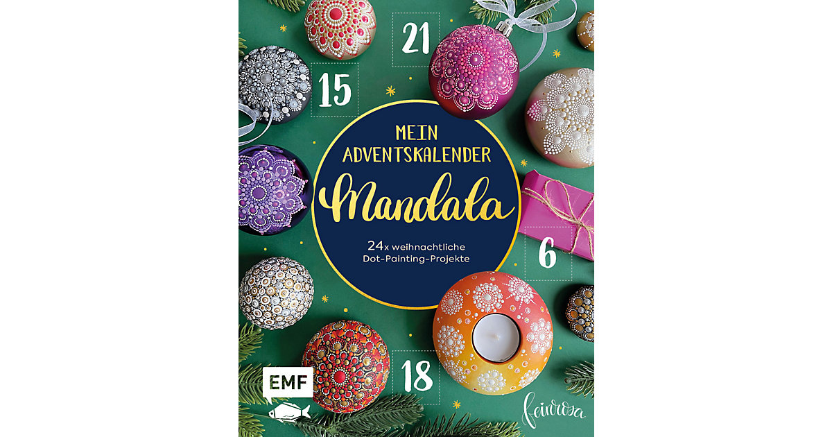Buch - Mein Adventskalender-Buch: Mandala von EMF Edition Michael Fischer