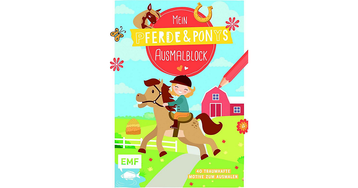 Buch - Mein Pferde & Ponys-Ausmalblock von EMF Edition Michael Fischer