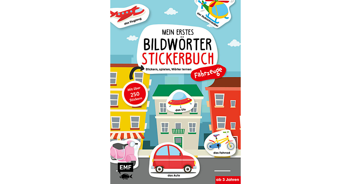 Buch - Mein erstes Bildwörter-Stickerbuch: Fahrzeuge von EMF Edition Michael Fischer