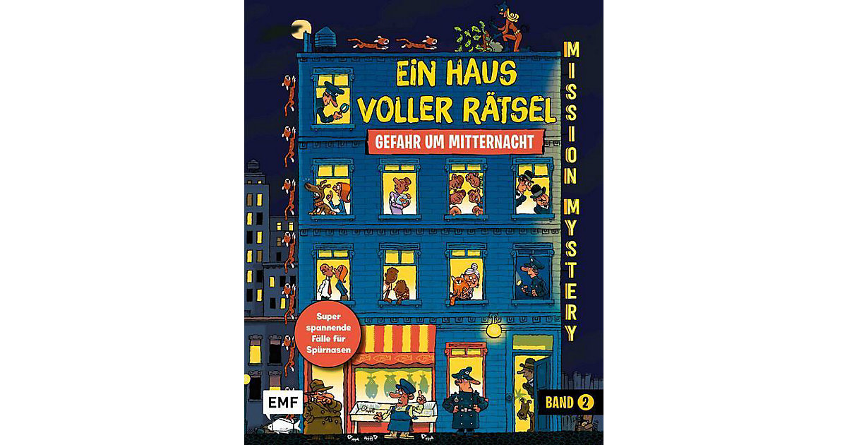 Buch - Mission Mystery - Ein Haus voller Rätsel: Gefahr um Mitternacht - Band 2 von EMF Edition Michael Fischer