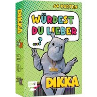 Kartenspiel: Würdest du lieber...? Nashornstarke Fragen für Kids mit DIKKA von EMF Edition Michael Fischer