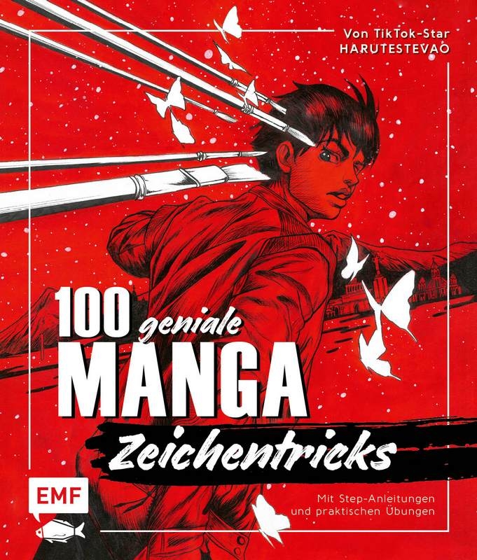 EMF Kreativbuch 100 geniale Manga-Zeichentricks von TikTok Star Harutestevao von EMF