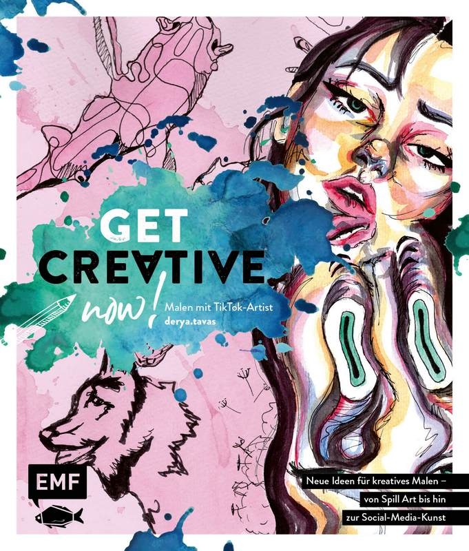 EMF Kreativbuch Get creative now! Malen mit TikTok-Artist derya.tavas von EMF