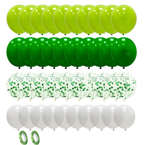 70 Stück Luftballons, Grün Luftballons Konfetti Ballons Helium Luftballons für Taufe Kinder Kindergarten Dschungel Geburtstag Party Dekoration Jungen Safari Geburtstagsdeko Balonen Girlande 70 Stück Luftballons, Grün Luftballons Konfetti Ballons Helium Luftballons für Taufe Kinder Kindergarten Dschungel Geburtstag Party Dekoration Jungen Safari Geburtstagsdeko Balonen Girlande von EMITUOFO