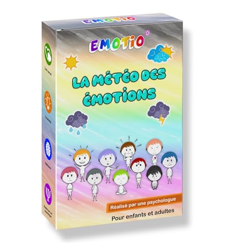 Das Wetter der Emotionen, Lernkarten mit 132 Emotionen, 20 Landschaften, für Kinder und Erwachsene, erstellt von einer Psychologin von EMOTIO