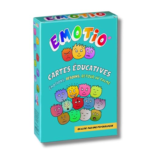 EMOTIO Lernkarten für Emotionen, um zu verstehen und zu lernen, mit Ihren Emotionen umzugehen, 48 Emotionen, Bedürfnisse und Rückkehr zur Ruhe | Kinder ab 5 Jahren von EMOTIO