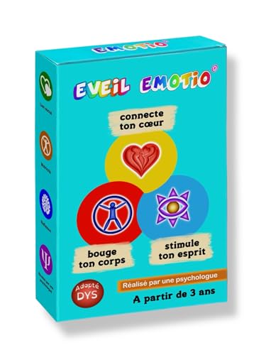 EVEIL EMOTIO Kartenspiel zur Entwicklung von Herz, Körper und Geist | Intelligenz, Motorik, Emotionen, Konzentration, Gedächtnis, ab 3 Jahren von EMOTIO