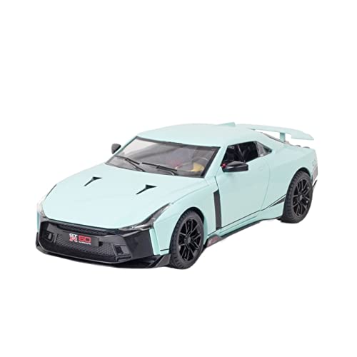 EMRGAZQD Motorfahrzeuge Replika Auto 01.24 for Nissan Gtr50 Sportwagen Metall Druckguss-Legierung Modell Klassische Replik Sammeln Spielzeug Geschenk Originalgetreue Nachbildung(Green) von EMRGAZQD