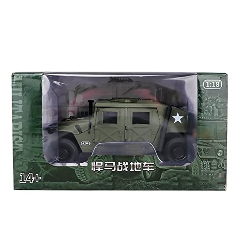 EMRGAZQD Motorfahrzeuge Replika Auto 1/18 for Hummer Tactical Vehicle Military Armored Car Fertiges Modellauto Spielzeug Die-Cast Kraftfahrzeug Originalgetreue Nachbildung von EMRGAZQD