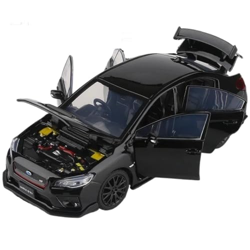 EMRGAZQD Motorfahrzeuge Replika Auto 1/32 Für Subarus WRX STI Legierung Sport Auto Modell Diecast Simulation Rennen Sound Und Licht Sammlung Originalgetreue Nachbildung (Color : Black) von EMRGAZQD