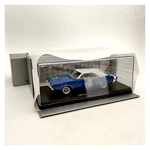 EMRGAZQD Motorfahrzeuge Replika Auto 1/43 Für Dodge Charger R/T SE 1969 Legierung Diecast Blue Muscle Car Modellsimulation Fahrzeug Sammlerstück Originalgetreue Nachbildung von EMRGAZQD