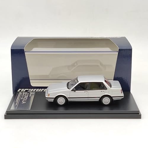 EMRGAZQD Motorfahrzeuge Replika Auto 1/43 Für Toyota Corolla Sedan GT 1985 Simulation Legierung Automodell Druckguss Fahrzeug Sammlerstück Ornament Originalgetreue Nachbildung (Color : Silver) von EMRGAZQD