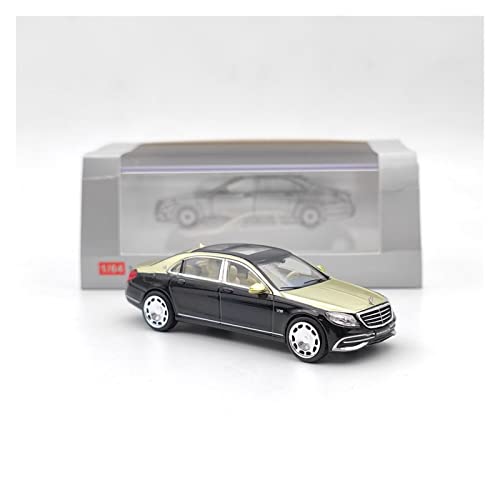 EMRGAZQD Motorfahrzeuge Replika Auto 1/64 Für Maybach S-Klasse S680 S650 S600 Diecast Alloy Car Model Simulation Vehicle Collectible Ornament Originalgetreue Nachbildung (Color : BlackGold) von EMRGAZQD