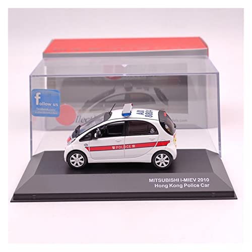 EMRGAZQD Motorfahrzeuge Replika Auto 1 43 Legierung Für Mitsubishi I-MIEV 2010 Hong Kong Polizeiautomodell Statische Diecast Fahrzeugsammlung Ornament Originalgetreue Nachbildung von EMRGAZQD