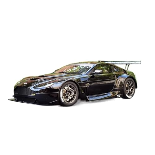 EMRGAZQD Motorfahrzeuge Replika Auto 1:18 Für Aston Martin Vantage V12 GT3 Sportwagen-Modellsammlung Geschenk Für Freunde Und Familie Originalgetreue Nachbildung (Color : Black) von EMRGAZQD
