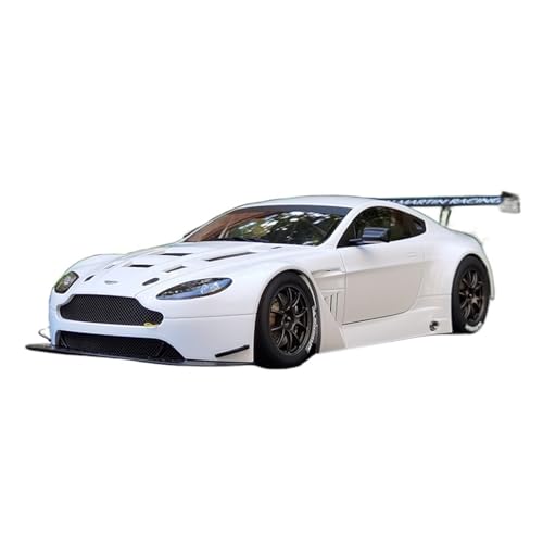 EMRGAZQD Motorfahrzeuge Replika Auto 1:18 Für Aston Martin Vantage V12 GT3 Sportwagen-Modellsammlung Geschenk Für Freunde Und Familie Originalgetreue Nachbildung (Color : White) von EMRGAZQD