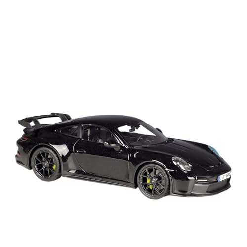 EMRGAZQD Motorfahrzeuge Replika Auto 1:18 Für Porsche 911 GT3 2022 Sportwagen Legierung Druckguss Fahrzeug Simulation Auto Modell Sammlung Souvenir Originalgetreue Nachbildung (Color : Black) von EMRGAZQD