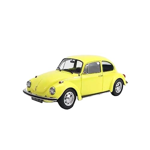 EMRGAZQD Motorfahrzeuge Replika Auto 1:18 Für Volkswagen Beetle High Simulation Diecast Metalllegierung Modellauto Spielzeug Geschenkkollektion Originalgetreue Nachbildung (Color : Yellow) von EMRGAZQD