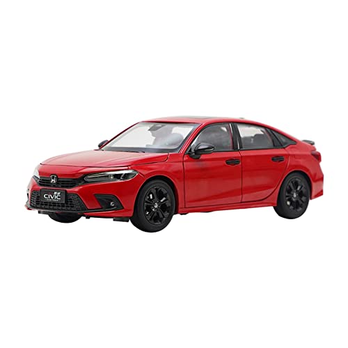 EMRGAZQD Motorfahrzeuge Replika Auto 1:18 for Honda Civic 11. Generation Rot Simulation Automodell Legierung Druckguss Kraftfahrzeug Spielzeug Originalgetreue Nachbildung von EMRGAZQD