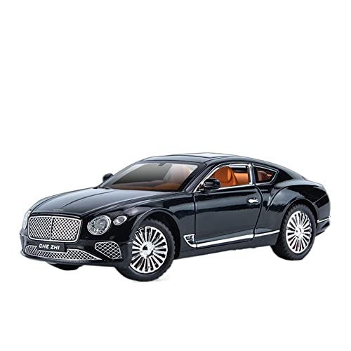 EMRGAZQD Motorfahrzeuge Replika Auto 1:24 Für Bentley Continental GT Alloy Model Car Collection Simulation Diecast Metal Light Sound Toy Originalgetreue Nachbildung (Color : Black) von EMRGAZQD
