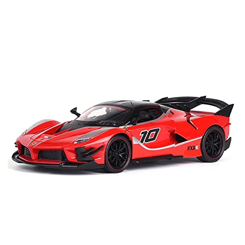 EMRGAZQD Motorfahrzeuge Replika Auto 1:24 for Ferrari FXXK Evo Auto Metalldruckgusslegierung Miniaturmodell Klassische Replik Sammlerspielzeug Originalgetreue Nachbildung(Red) von EMRGAZQD