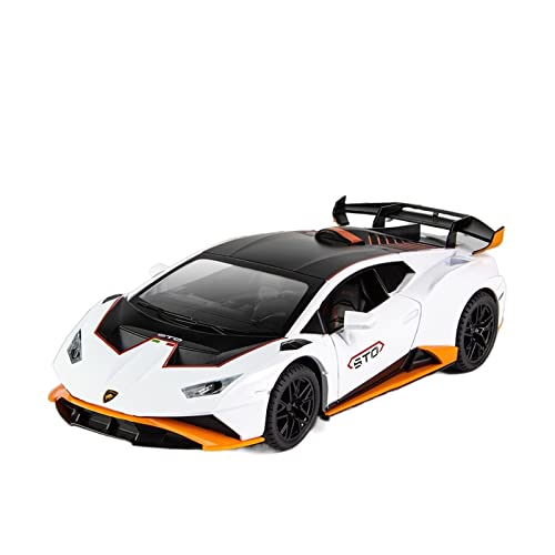 EMRGAZQD Motorfahrzeuge Replika Auto 1:24 for Lamborghini Cyclone Auto Metalldruckgusslegierung Miniaturmodell Klassische Replik Spielzeuggeschenk Originalgetreue Nachbildung(White) von EMRGAZQD