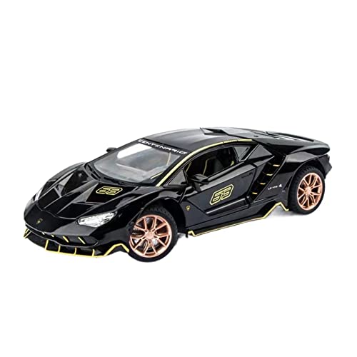EMRGAZQD Motorfahrzeuge Replika Auto 1:24 for Lamborghini Lp770-4 Auto Metall Druckgusslegierung Miniaturmodell Klassische Replik Sammeln Spielzeug Geschenk Originalgetreue Nachbildung(Black) von EMRGAZQD