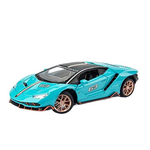EMRGAZQD Motorfahrzeuge Replika Auto 1:24 for Lamborghini Lp770-4 Auto Metall Druckgusslegierung Miniaturmodell Klassische Replik Sammeln Spielzeug Geschenk Originalgetreue Nachbildung(Blue) von EMRGAZQD