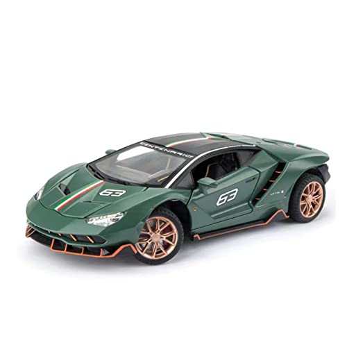 EMRGAZQD Motorfahrzeuge Replika Auto 1:24 for Lamborghini Lp770-4 Auto Metall Druckgusslegierung Miniaturmodell Klassische Replik Sammeln Spielzeug Geschenk Originalgetreue Nachbildung(Green) von EMRGAZQD