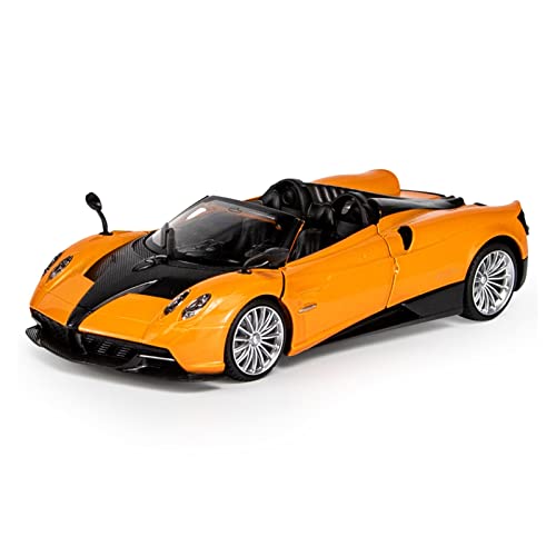 EMRGAZQD Motorfahrzeuge Replika Auto 1:24 for Pagani Huayra Fengshen Auto Metalldruckgusslegierung Miniaturmodell Klassisches Replikspielzeug Originalgetreue Nachbildung(Orange) von EMRGAZQD
