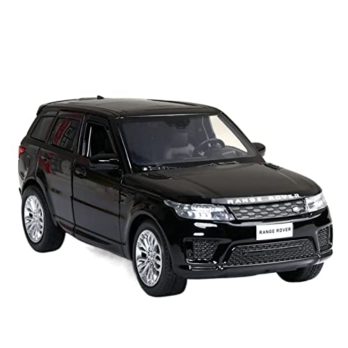 EMRGAZQD Motorfahrzeuge Replika Auto 1:32 Legierung Auto Für Land Rover Diecast Metal Modell Range Rover Automodell Sound Und Licht Spielzeug Originalgetreue Nachbildung (Color : Black) von EMRGAZQD