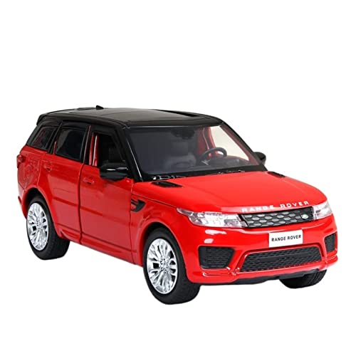 EMRGAZQD Motorfahrzeuge Replika Auto 1:32 Legierung Auto Für Land Rover Diecast Metal Modell Range Rover Automodell Sound Und Licht Spielzeug Originalgetreue Nachbildung (Color : Red) von EMRGAZQD
