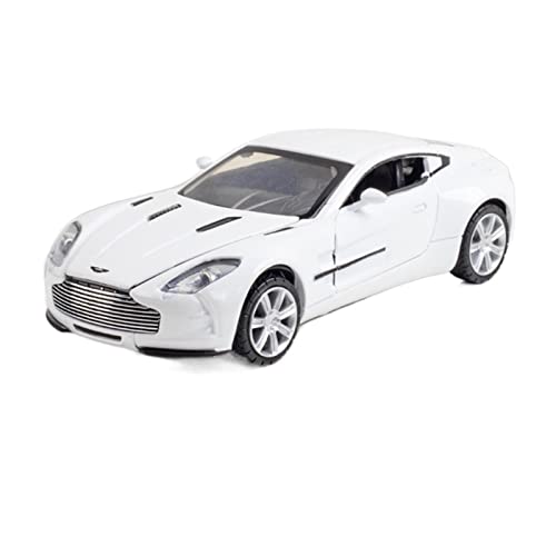 EMRGAZQD Motorfahrzeuge Replika Auto 1:32 for Aston Martin One-77 Legierung Sportwagen Modell Diecast Metall Auto Simulation Sound Licht Spielzeug Geschenk Originalgetreue Nachbildung (Color : White) von EMRGAZQD