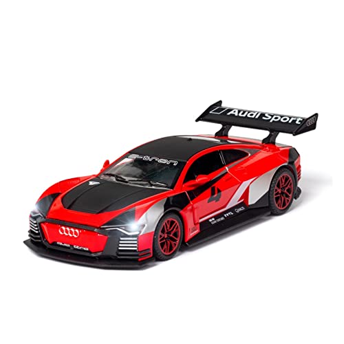 EMRGAZQD Motorfahrzeuge Replika Auto 1:32 for Audi E-Tron Alloy Racing Car Model Sound Light Rücken Spielzeug Die Fahrzeugsammlung Geschenk Originalgetreue Nachbildung (Color : Red) von EMRGAZQD