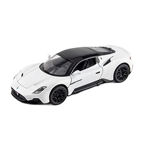 EMRGAZQD Motorfahrzeuge Replika Auto 1:32 for Maserati MC20 Cabrio Legierung Sportwagen Modell Metall Diecast Spielzeug Sammlung Sound Und Licht Geschenk Originalgetreue Nachbildung(White) von EMRGAZQD