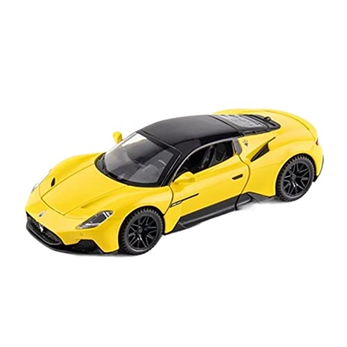 EMRGAZQD Motorfahrzeuge Replika Auto 1:32 for Maserati MC20 Cabrio Legierung Sportwagen Modell Metall Diecast Spielzeug Sammlung Sound Und Licht Geschenk Originalgetreue Nachbildung(Yellow) von EMRGAZQD