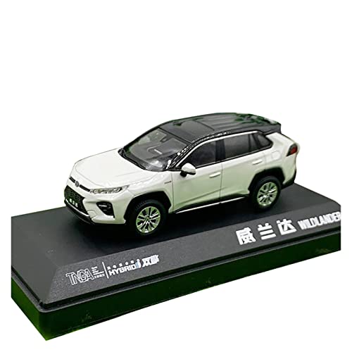 EMRGAZQD Motorfahrzeuge Replika Auto 1:43 Diecast Fahrzeug Für Toyota WILDANDER SUV Simulation Legierung Automodell Sammlerstücke Aus Metall Originalgetreue Nachbildung (Color : White) von EMRGAZQD