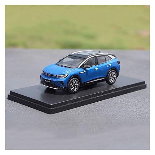 EMRGAZQD Motorfahrzeuge Replika Auto 1:43 Diecast Fahrzeug Für Volkswagen ID 4 Crozz SUV Simulation Legierung Automodell Sammlerstücke Aus Metall Originalgetreue Nachbildung (Color : Blue) von EMRGAZQD