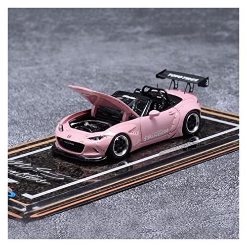 EMRGAZQD Motorfahrzeuge Replika Auto 1:64 Diecast Fahrzeug Für Mazda MX5 Rocket Bunny Simulation Harz Sportwagen Modell Sammlerstück Ornamente Originalgetreue Nachbildung (Color : Purple) von EMRGAZQD