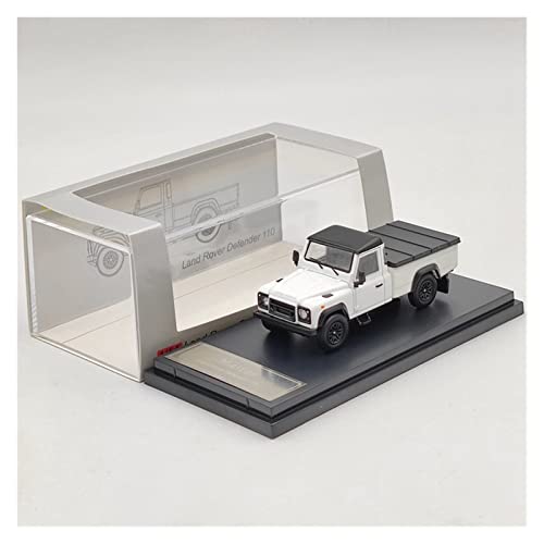 EMRGAZQD Motorfahrzeuge Replika Auto 1:64 Für Land Rover Defender 110 Legierungssimulation Pickup-Automodell Diecast Fahrzeugsammlung Ornament Originalgetreue Nachbildung (Color : White) von EMRGAZQD