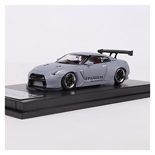 EMRGAZQD Motorfahrzeuge Replika Auto 1:64 Für Nissan GTR R35 Rennwagenlegierung Automodell Statische Druckguss-Fahrzeugsammlung Originalgetreue Nachbildung (Color : Titanium) von EMRGAZQD