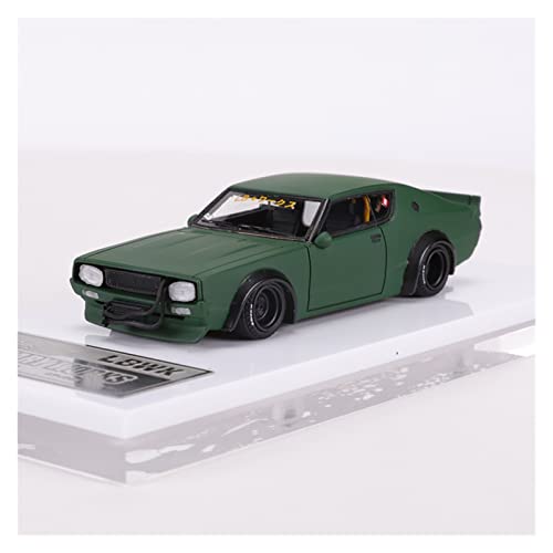 EMRGAZQD Motorfahrzeuge Replika Auto 1:64 Für Nissan Skyline GT-R Legierung Statische Sportwagen Modell Diecast Sammlung Display Geschenke Originalgetreue Nachbildung (Color : Green) von EMRGAZQD